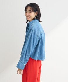 Green Parks ショート丈デニムシャツ