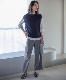 J.PRESS LADIES 【洗える】LINEN COTTON ニット ベスト