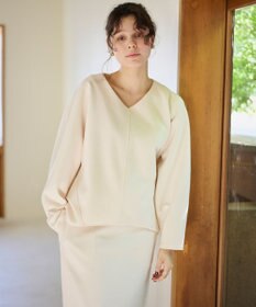 #Newans 【洗濯機可能/セットアップ】コクーンシルエットエアリープルオーバー