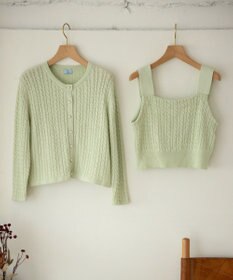 組曲 【WEB限定】CHAI ケーブルニットカーディガン