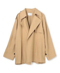 BEIGE， VESZELYITE / ラップショートトレンチコート
