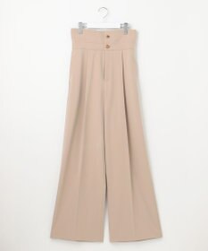 23区 【エステータ】コットンダブルクロス マーベルト ワイドパンツ