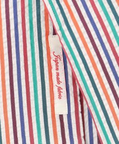 J.PRESS MEN 【J.PRESS ORIGINALS】Cotton Silk Seersucker Regular Half Sleeve Shirt / Baggy-Fit