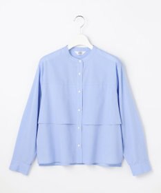 J.PRESS LADIES S 【一枚で着映え】コンパクトエステネージュ フロント フリル ブラウス