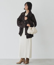 russet レザー巾着4WAYショルダーバッグ(CE-1454)