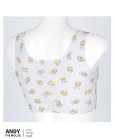 une nana cool MADE WITH ねずみのANDY【綿混】フラット仕上げノンワイヤーブラジャー