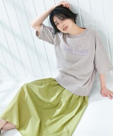 ANY L 【洗濯機可】刺繍ロゴミニ裏毛スウェット