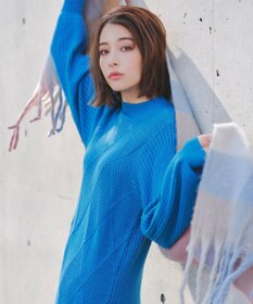 Tiaclasse 大判チェックシャギーマフラー