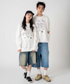 WEGO 【ユニセックス着用ITEM/SMLサイズ展開】アソートグラフィックプルオーバー