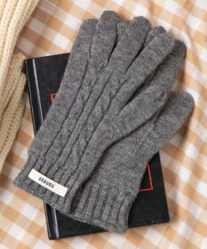 WEGO ケーブル編みグローブ