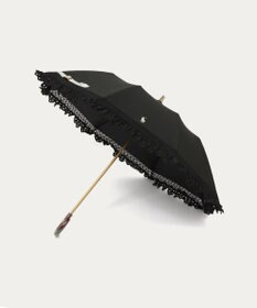 MOONBAT 【遮光/晴雨兼用日傘】POLO RALPH LAUREN(ポロ ラルフローレン) エンブフリル 折りたたみ傘 楽折 遮熱 UV