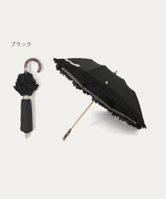 MOONBAT 【遮光/晴雨兼用日傘】POLO RALPH LAUREN(ポロ ラルフローレン) エンブフリル 折りたたみ傘 楽折 遮熱 UV