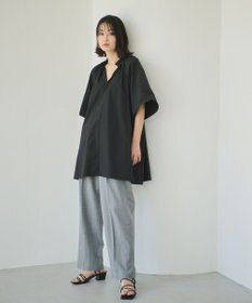 #Newans 【ANSWER for 骨格ナチュラル】ギャザーネックフレアスリーブチュニック