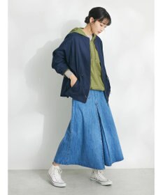 CRAFT STANDARD BOUTIQUE コットンギャバジンノーカラーＺＩＰブルゾン