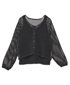 earth music&ecology ＳＥＴ２点メッシュニットカーディガン＋ビスチェ