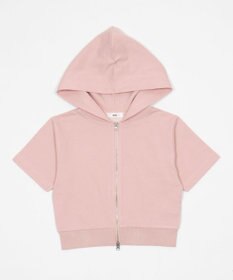 WEGO 【セットアップ対応】半袖ショートZIPパーカー