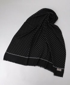 GOTAIRIKU 【WOOL100％】大判ドットットプリントストール