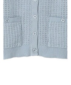 earth music&ecology 透かし柄ポケットカーディガン