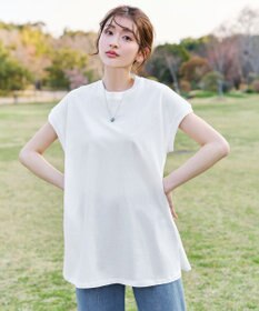 Tiaclasse 【新色追加】フレンチスリーブフレアカットソー