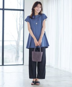 Tiaclasse 【新色追加】フレンチスリーブフレアカットソー