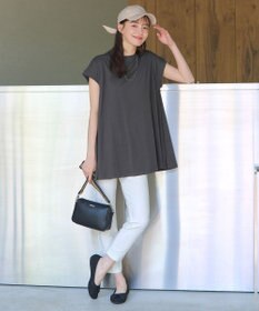 Tiaclasse 【新色追加】フレンチスリーブフレアカットソー