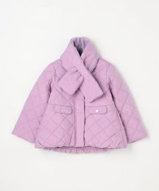 組曲 KIDS 【110-140㎝】マフラー付き中綿キルト アウター