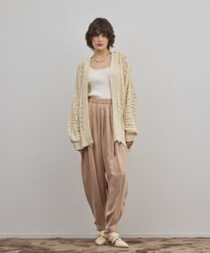 GRACE CONTINENTAL zipミドルニットカーディガン