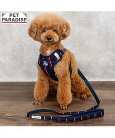 PET PARADISE J.PRESS レジメンタル ハーネス＆リード  小型犬 ＳＳ