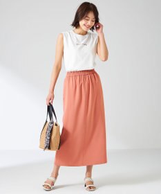 ANY SIS 【洗える】ノースリーブロゴ Tシャツ