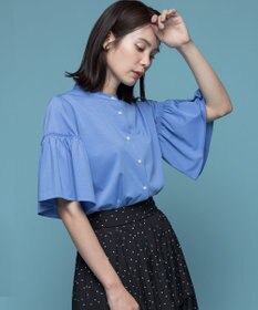 組曲 ギャザースリーブクリア カットソー