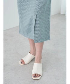 earth music&ecology シェブロン柄タイトスカート