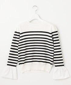 Feroux 【洗える】袖フレアニット プルオーバー