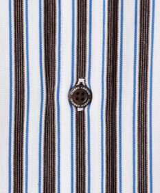 JOSEPH ABBOUD 【キングサイズ・快適な着心地・イージーケア】コンフォートジャージー ストライプ シャツ