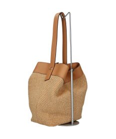 INTER-CHAUSSURES 【LORISTELLA】ワンハンドル異素材コンビネーション巾着バッグ