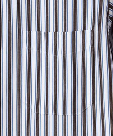 JOSEPH ABBOUD 【キングサイズ・快適な着心地・イージーケア】コンフォートジャージー ストライプ シャツ