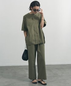 UNFILO 【セットアップ着用可/ウエストゴム】FINE MOVE ギャザーワイドパンツ