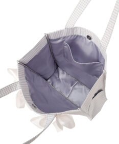 Maison de FLEUR ギンガムリボンスクエアトートバッグ