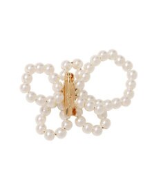 YECCA VECCA パールリボンブローチ