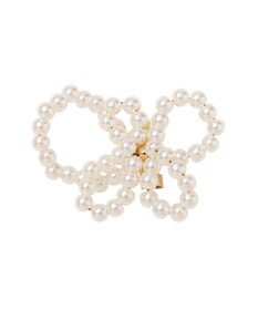 YECCA VECCA パールリボンブローチ