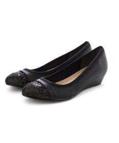 MODE ET JACOMO <carino>ポインテッドトゥウエッジヒールパンプス