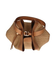 INTER-CHAUSSURES 【LORISTELLA】ワンハンドル異素材コンビネーション巾着バッグ