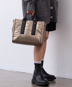 TOPKAPI 【TREASURE TOPKAPI】メタリック パデット ショルダー付 トートバッグ