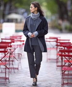 J.PRESS LADIES L 【洗える】EASY WOOL Vネック ニット