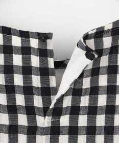 J.PRESS LADIES 【一枚で着映え】シアーギンガム クルーネック カットソー