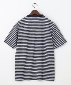 JOSEPH ABBOUD 【リネン素材/清涼感/吸水速乾】リネン天竺ボーダー Ｔシャツ