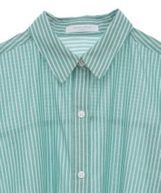 Green Parks 綿麻混レギュラーカラーＢＩＧシルエットシャツ