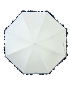 MOONBAT estaa 晴雨兼用 長傘 バイカラーフリル 日傘 遮光 遮熱 UV