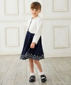 ANY KIDS 【2点セット】ジャケット＋裾刺繍ワンピース