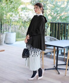 Tiaclasse 【洗える】バックフレアダンボールパーカー