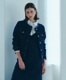 YECCA VECCA ノーカラーストレッチGジャン